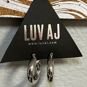 Luv AJ Baby Amalfi Hoops (silver)